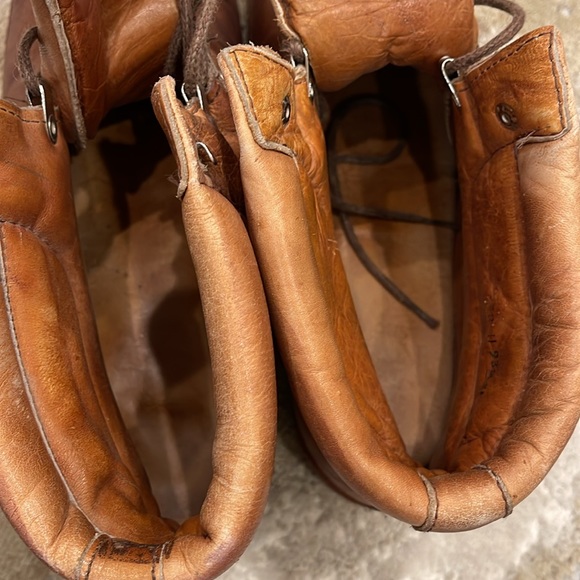 ST MARITZ RALLY Vtg Brown Tan Made In Italy Hiking Mountaineer Boots Mens 11 - Picture 9 of 10